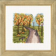 Вышивка М-014 Аллея в парке Вышивка М-014 Аллея в парке