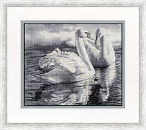 Вышивка З-055 Два лебедя Вышивка З-055 Два лебедя