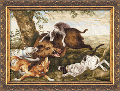 Вышивка НТ-002 Охота на кабана