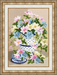 Вышивка ЛЦ-052 Нежные клематисы Вышивка ЛЦ-052 Нежные клематисы